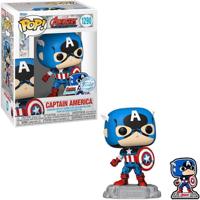 Funko POP! Captain America (with PIN) - Avengers: Beyond Earth's Mighties